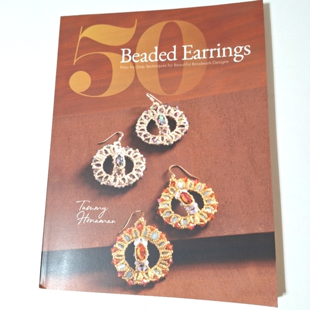 💎NEW 50 Beaded Earrings Step-by-Step Techniques Jewelry Making Book